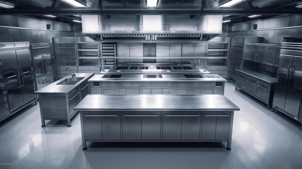 commercial stainless steel kitchen