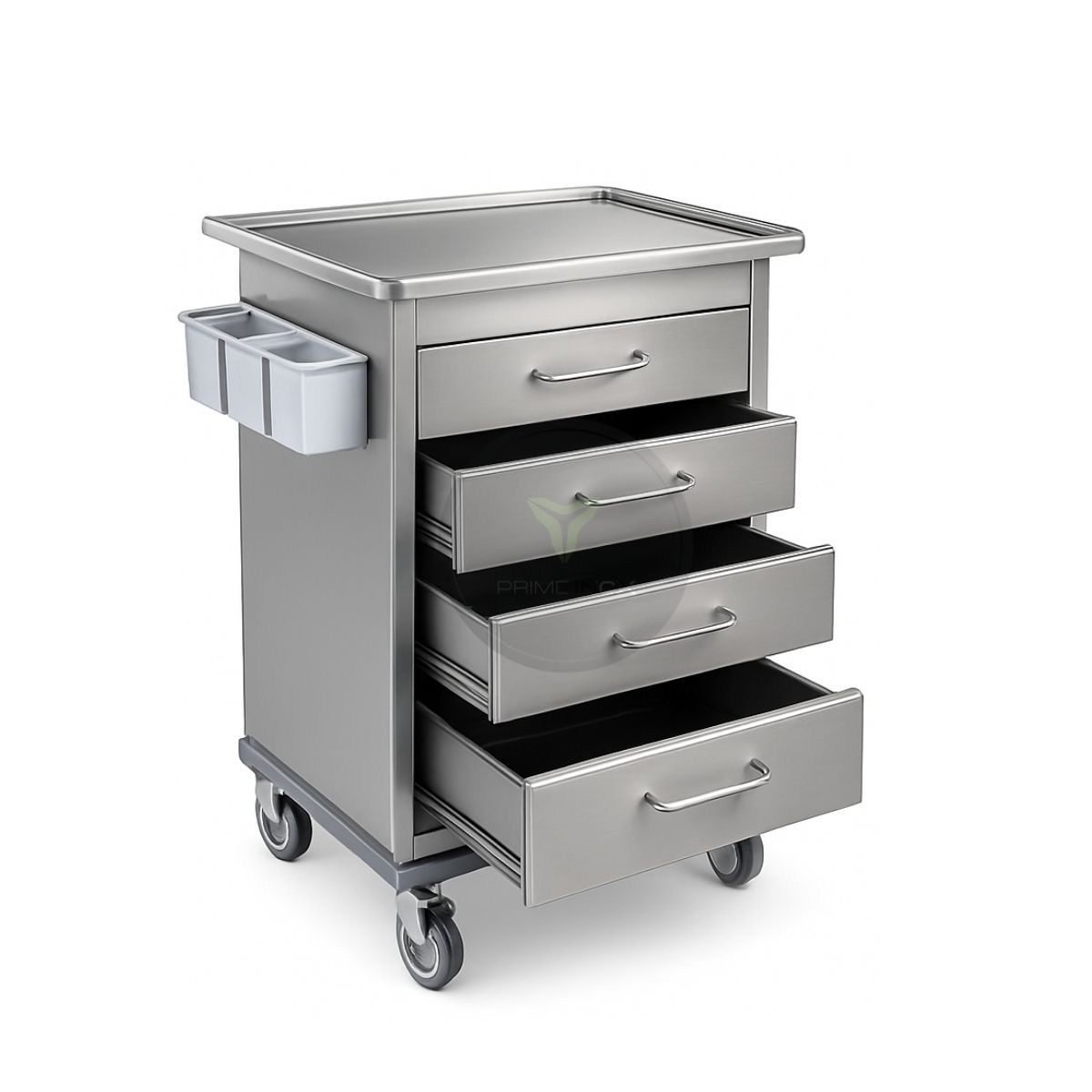 medical treatment trolley with drawers