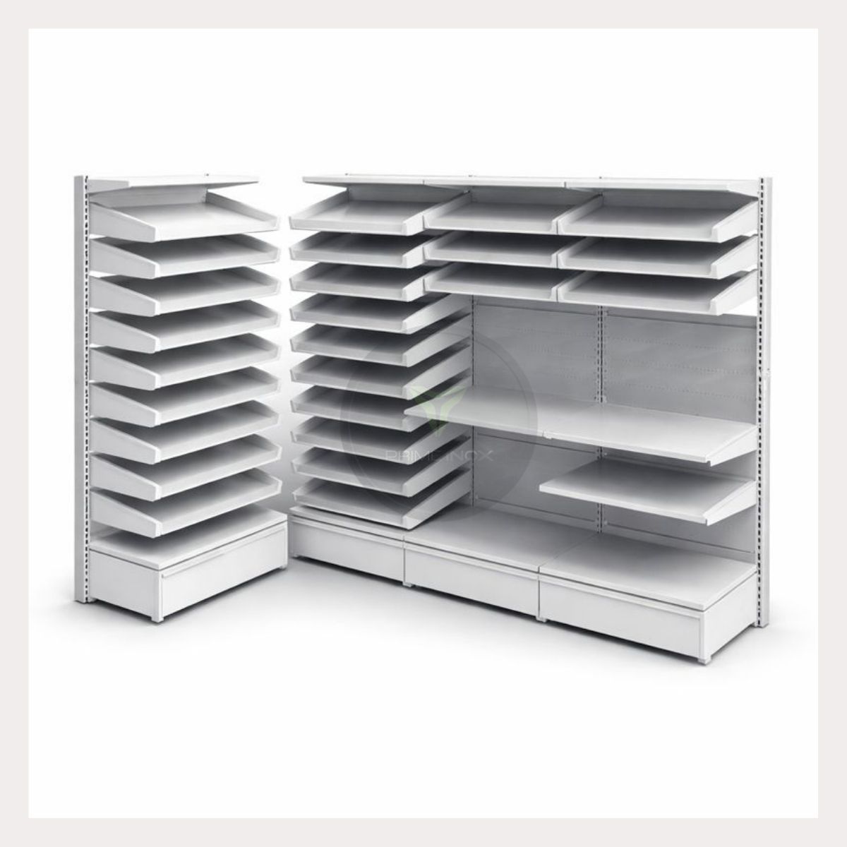 modular pharmacy display shelving system