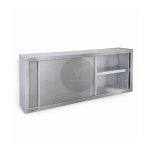 stainless steel sliding door wall cabinet