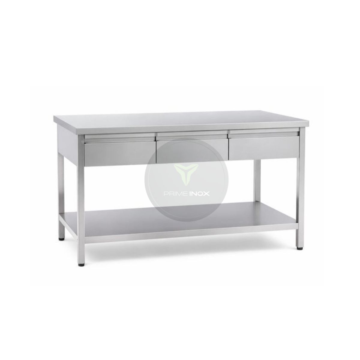 stainless steel work table with drawers
