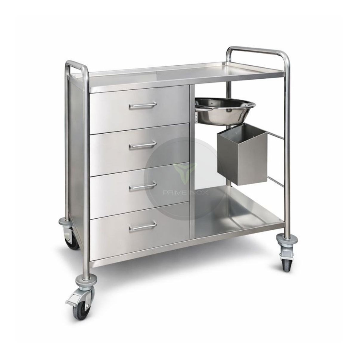 stainless steel emergency crash cart