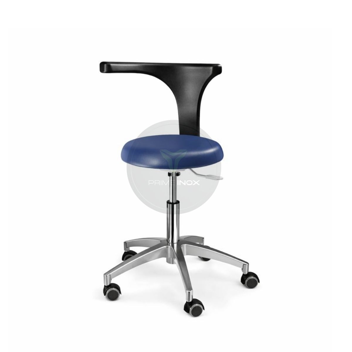 doctor stool with adjustable height and back support