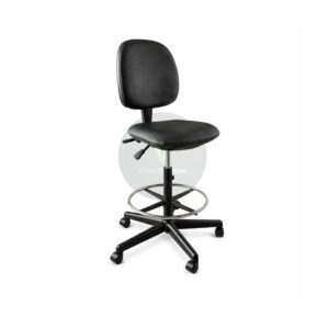 hospital chair with cushioned seat and backrest for ward use