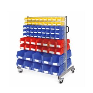 mobile lin bin storage rack multicolor