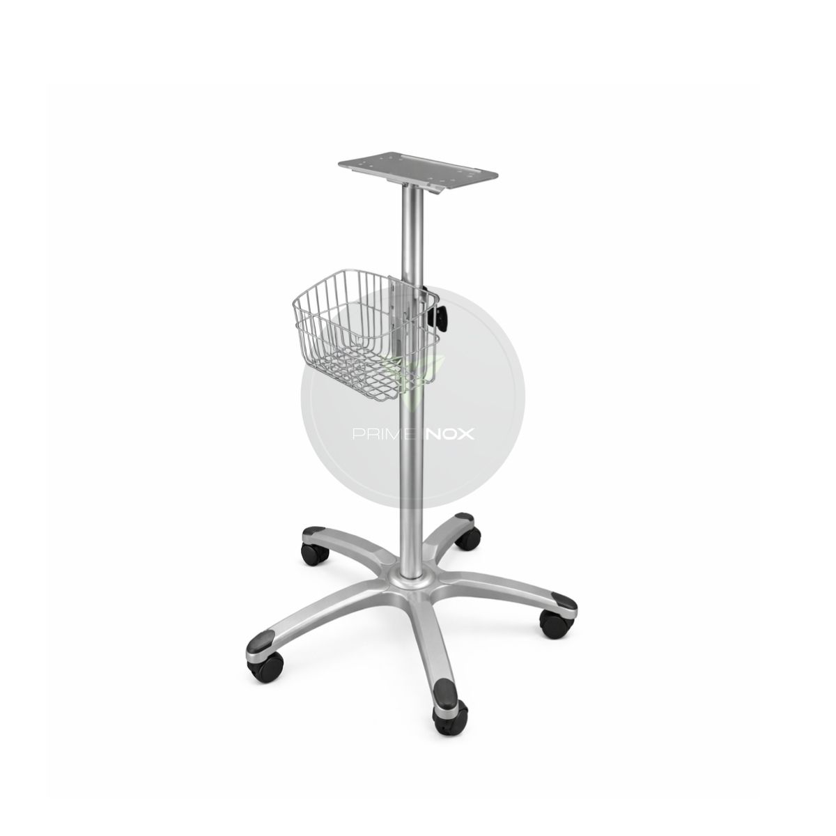 monitor trolley with basket
