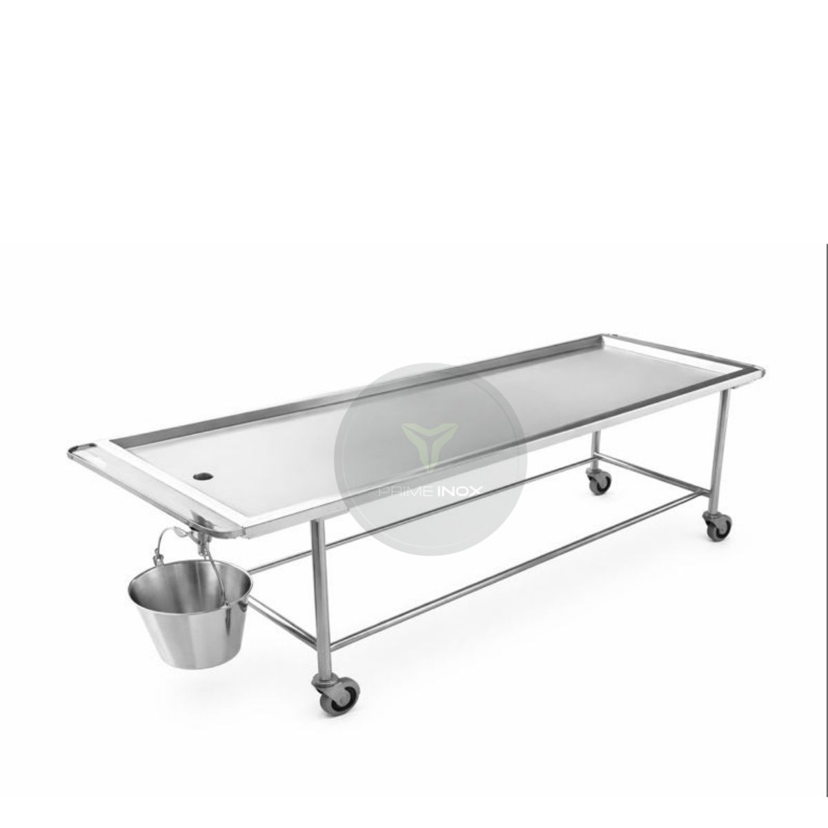 stainless steel cadaver washing trolley