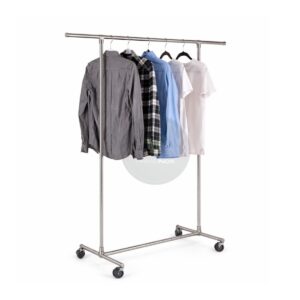 stainless steel cloth stand with wheels
