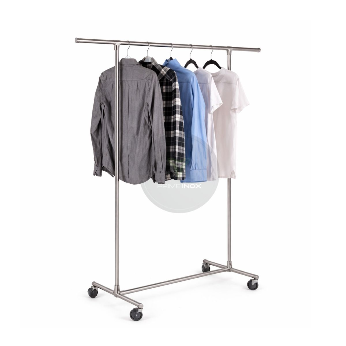 stainless steel cloth stand with wheels
